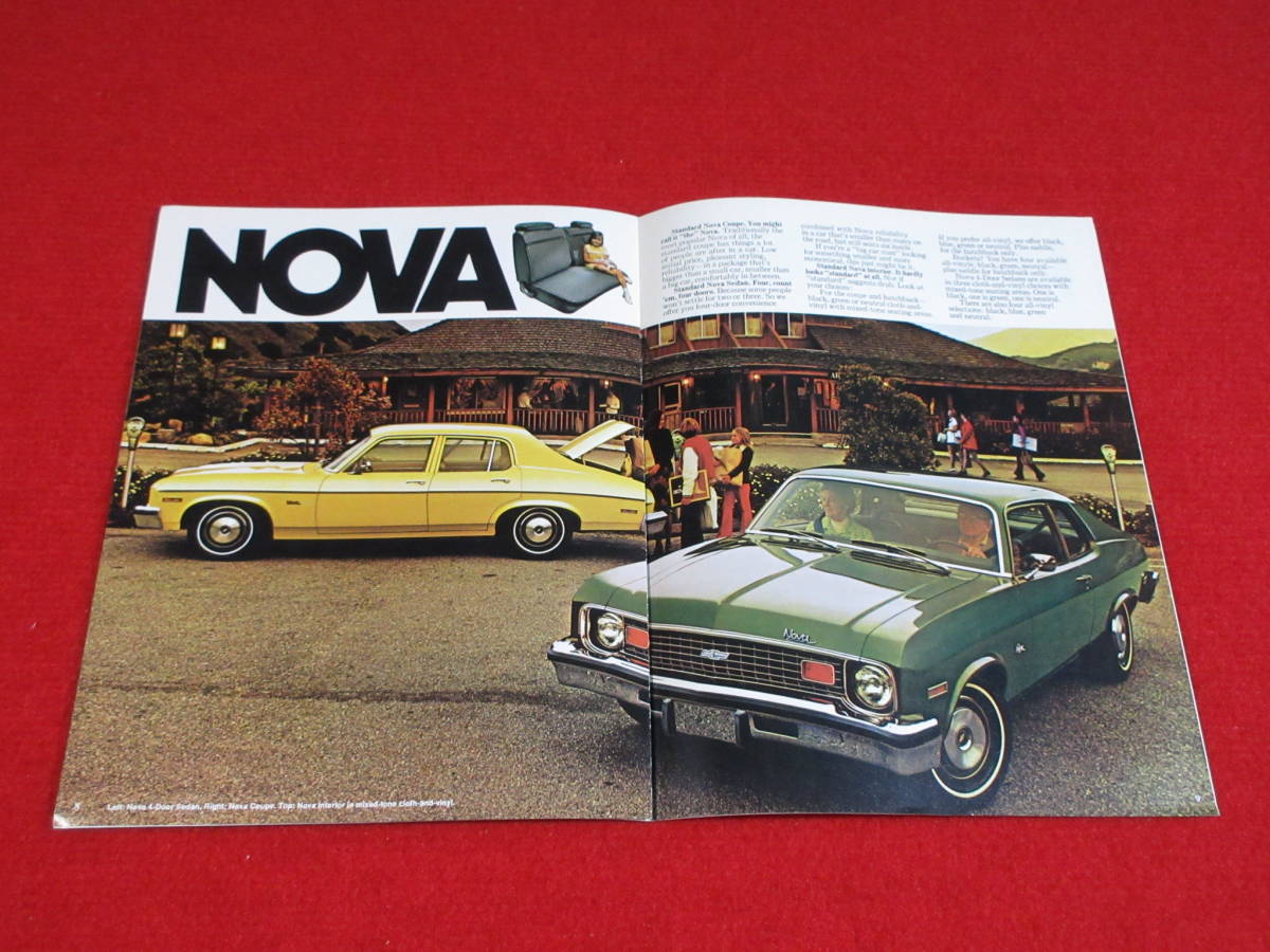 □　（15）　CHEVROLET　NOVA　1974　昭和49　カタログ　□_画像2