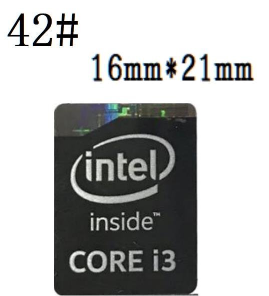 42# 四代目【CORE i3黒】エンブレムシール　 ■16*21㎜■ 条件付き送料無料_画像1