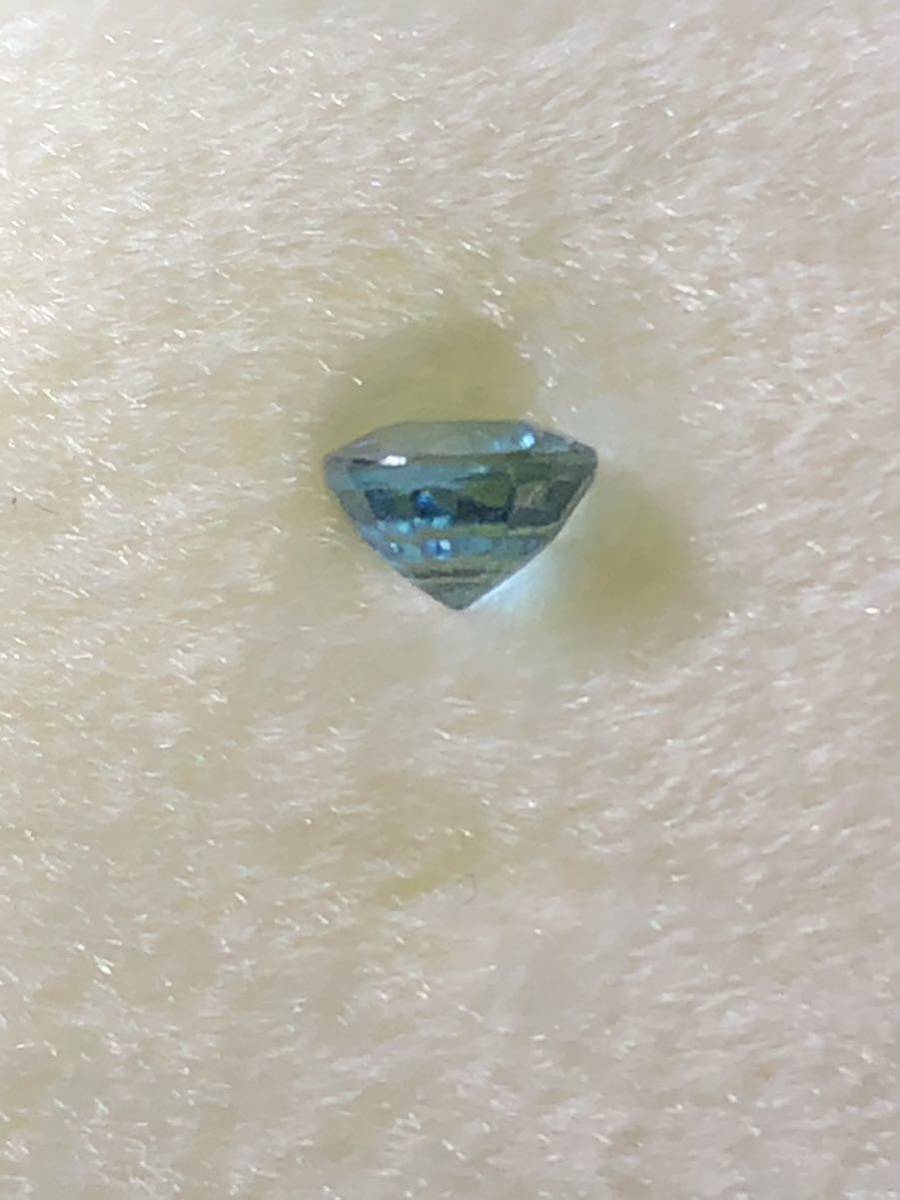 [latana drill blue ] natural blue zircon 0.53ct[60 times magnifier clean ]