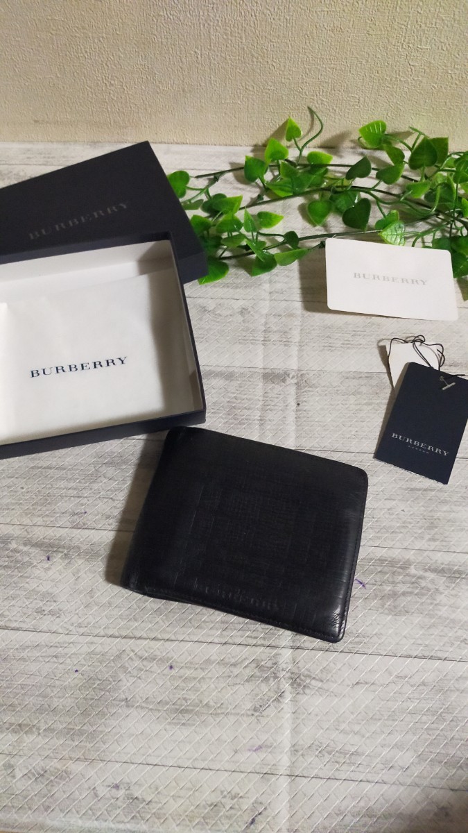 当社の 超極美品 BURBERRY カードケース 名刺入れ バーバリー 男性用