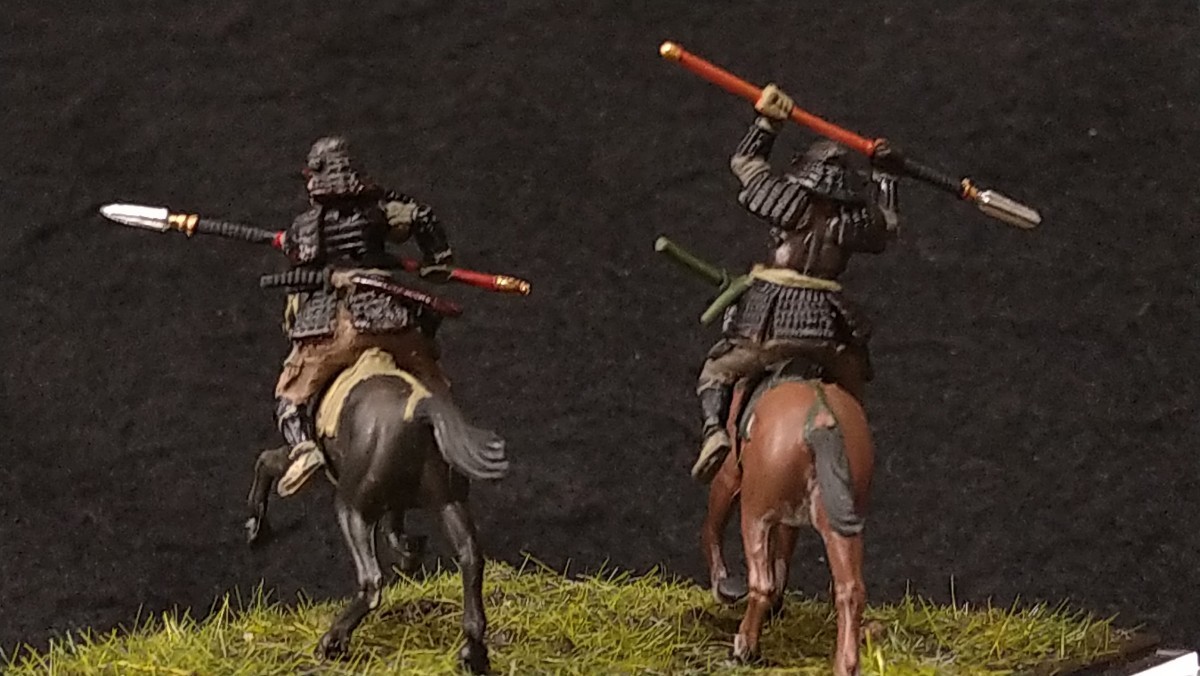 戦国武将 騎馬隊 1/72 プラモデル完成品_画像3