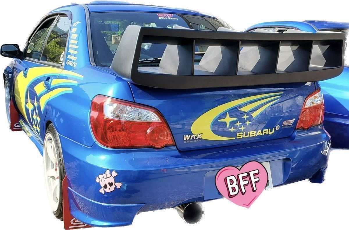 ジャンク品 SUBARU WRCレプリカ リアウイング GDA GDB リヤウイング スバル WRX STI インプレッサ スプリッターウイング_画像10