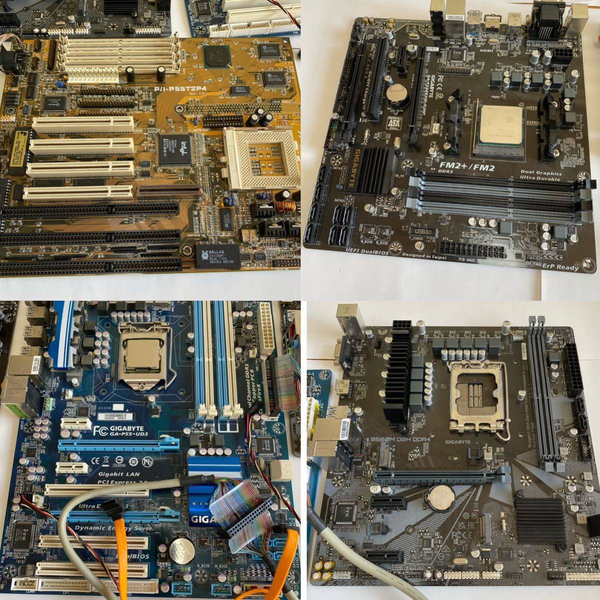 [ junk ] motherboard P / I -P55T2P4,GA-P55-UD3. one part parts together set operation not yet verification / present condition goods 