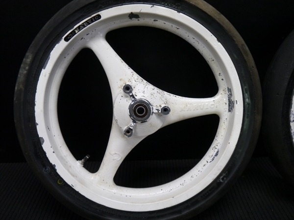 R53232 RS125 HRC NF4より NX4対応 MARVICマービック マグ ホイール 前後ASSY 17インチ マルケジーニ 2.50 3.50-17 NX4 エイプ モンキー_画像5