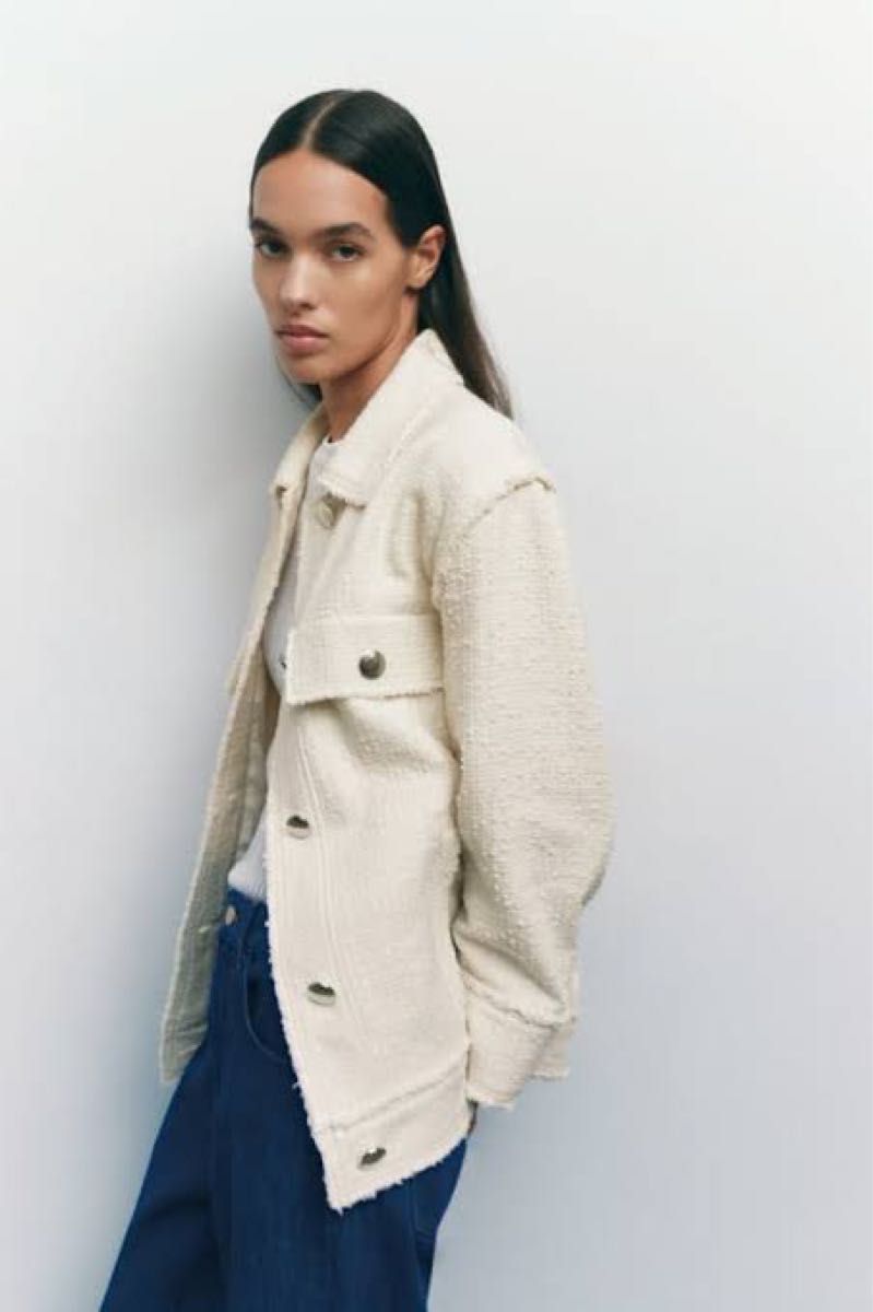 ZARA ダメージトリムテクスチャージャケット XS|Yahoo!フリマ ZARA ダメージトリムテクスチャージャケット XS|Yahoo!フリマ