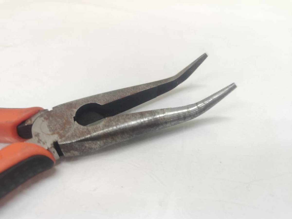 送料無料g26058 BAHCO バーコ 2477 G-200 SNIPE NOSE PLIERS スナイプ ノーズプライヤー ベント プライヤ 200mm 2477G200 手工具 ハンドツ