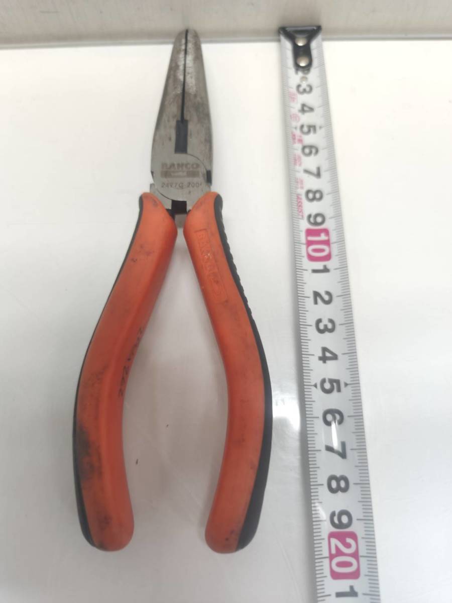 送料無料g26058 BAHCO バーコ 2477 G-200 SNIPE NOSE PLIERS スナイプ ノーズプライヤー ベント プライヤ 200mm 2477G200 手工具 ハンドツの画像4