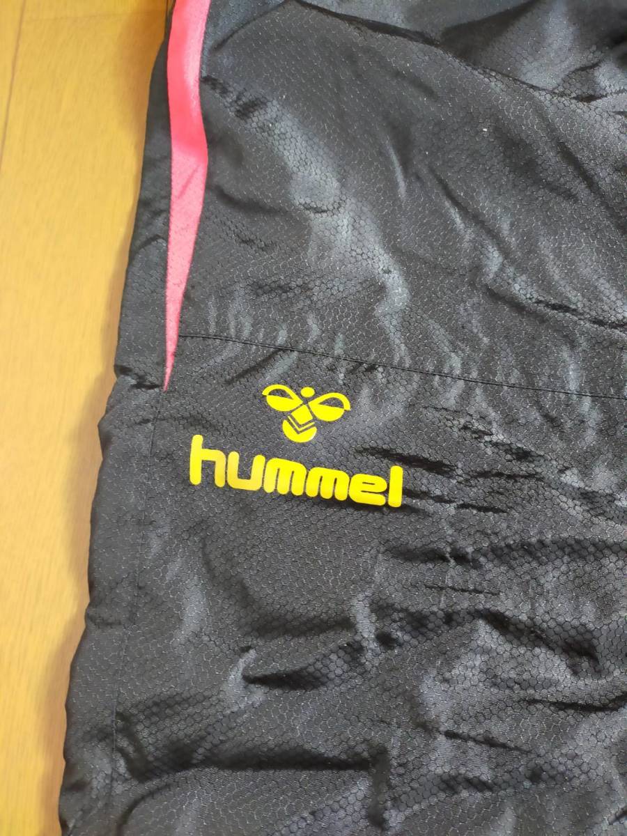 □150サイズ　hummel（ヒュンメル）スポーツウェア上下(黒)/ジャージ/シャカシャカ/ウィンブレ 送料710円_画像8