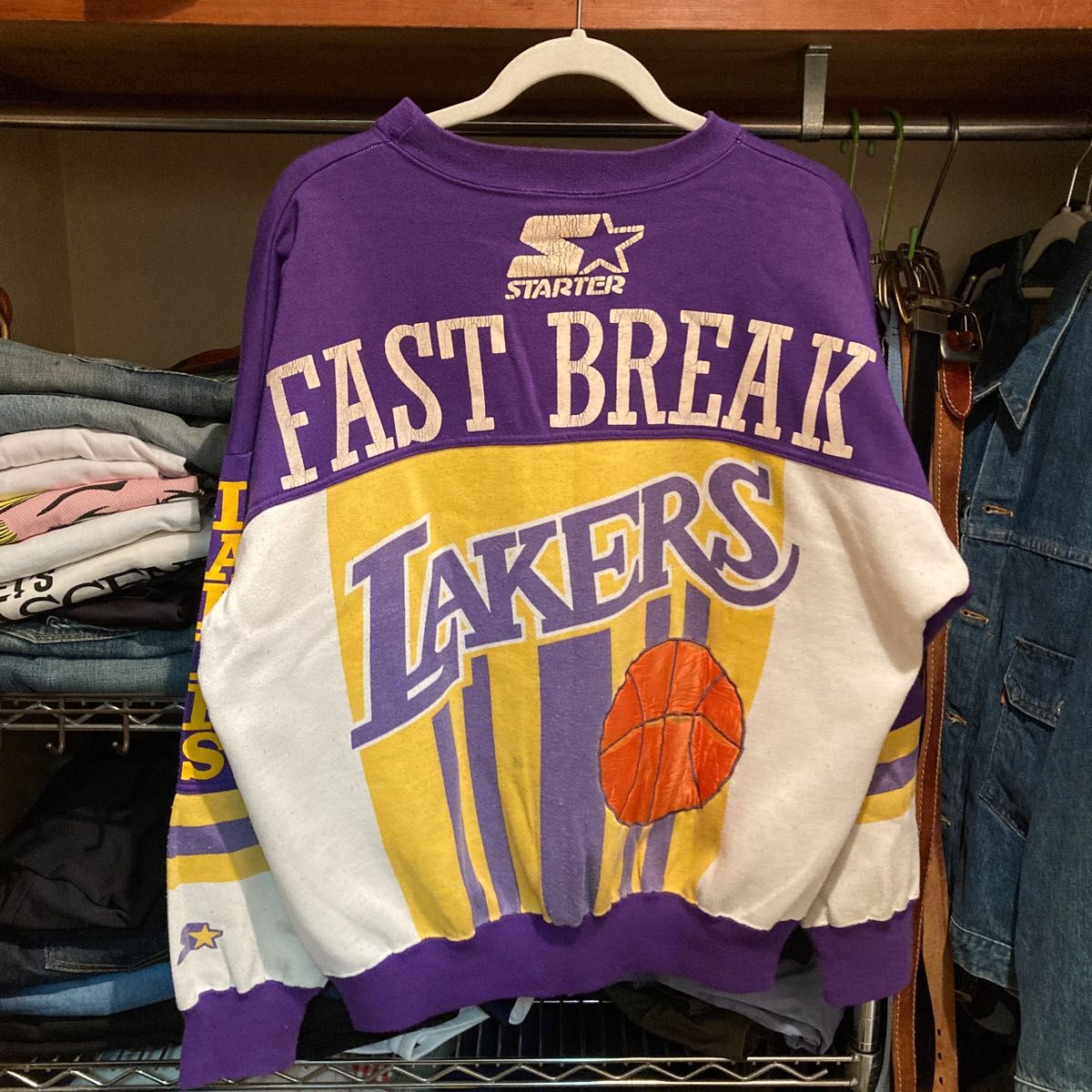 NBA Lakersレイカーズ 80s〜90s starter スウェット　希少　八村塁　レブロン