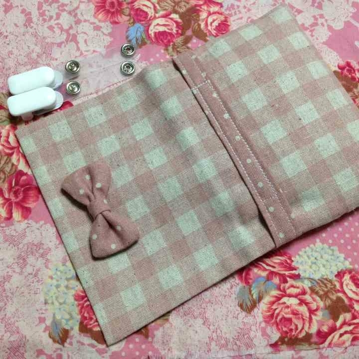 hand made movement pocket simple check light pink 