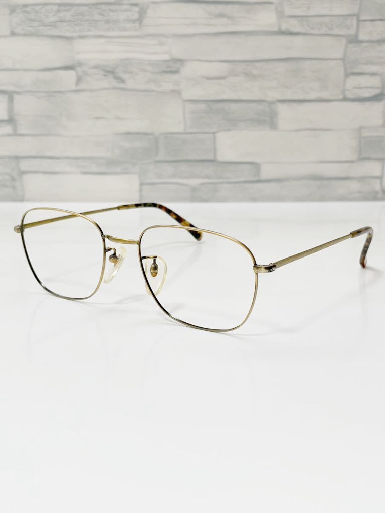 vintage MIYAKE DESIGN STUDIO ミヤケデザインスタジオ ウェリントン型 アンティークゴールド 眼鏡 良品