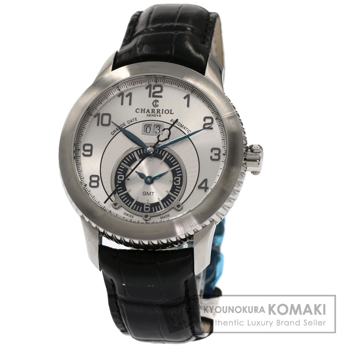 Charriol Shariol Ref.co46gmt Колумбус часы из нержавеющей стали