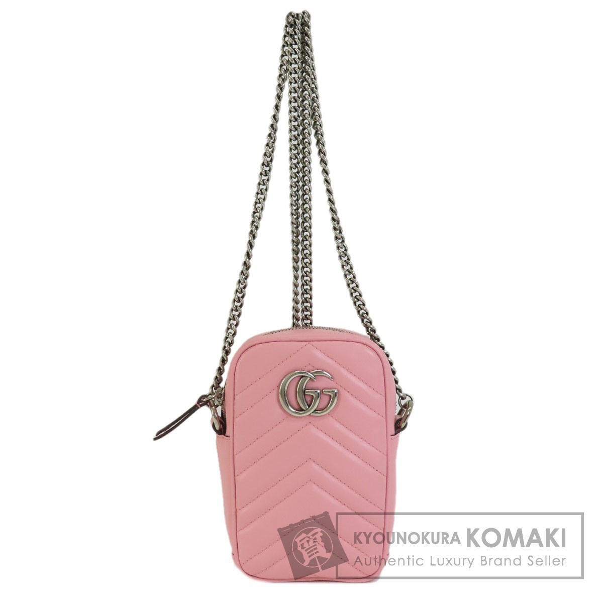 GUCCI グッチ 598597 GGマーモント ショルダーバッグ カーフ レディース-