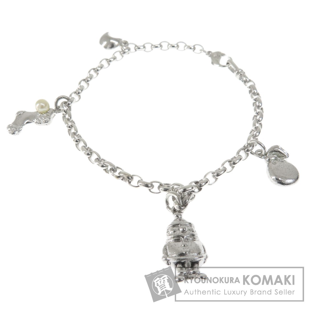 MIKIMOTO ミキモト パール 真珠 ブレスレット シルバー レディース 中古_画像1