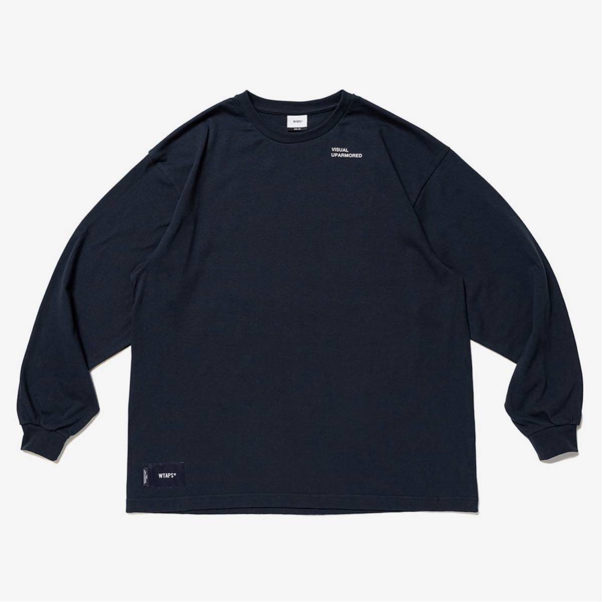 送料無料 23SS WTAPS VISUAL UPARMORED LS COTTON L NAVY ロンT ダブルタップス 新品_画像1