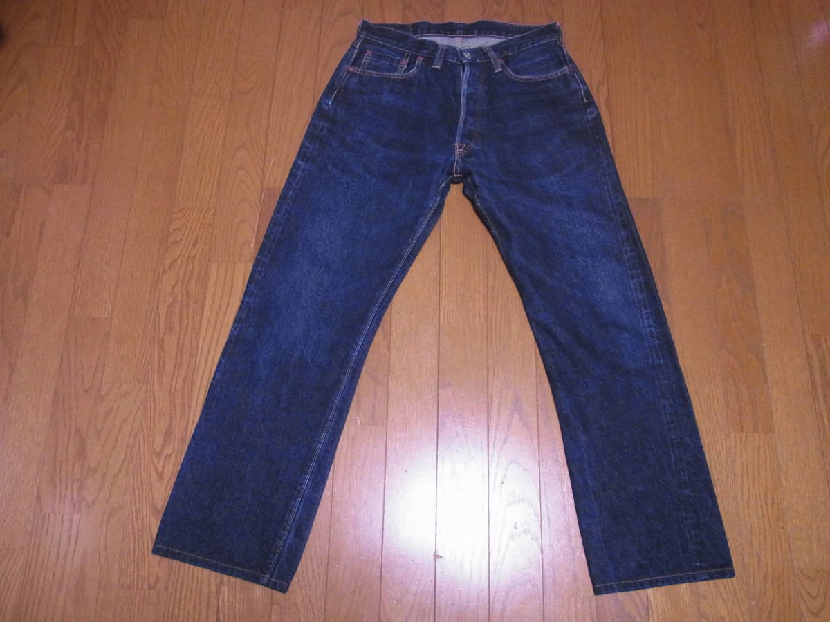 310-7/DENIME/旧ドゥニーム/ORIZZONTI/オリゾンティ/レザーパッチ/革パッチ/501XXタイプ/デニムパンツ/ジーンズ/W31_画像2