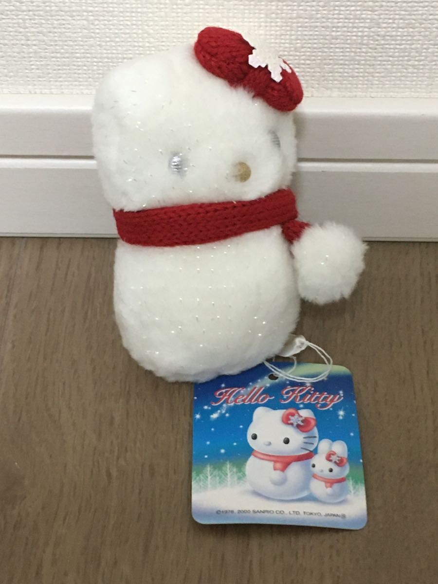 日本限定【レア】ハローキティ 雪だるま ぬいぐるみ キティちゃん 2個