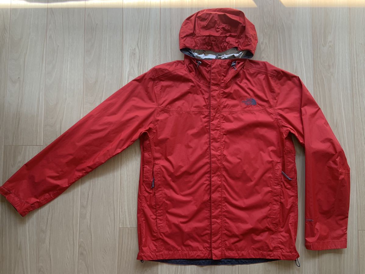 THE NORTH FACE◇ノースフェイスVENTURE JACKET HYVENT 2.5L ナイロンジャケット マウンテンパーカー マンパー アウトドア L RED_画像1