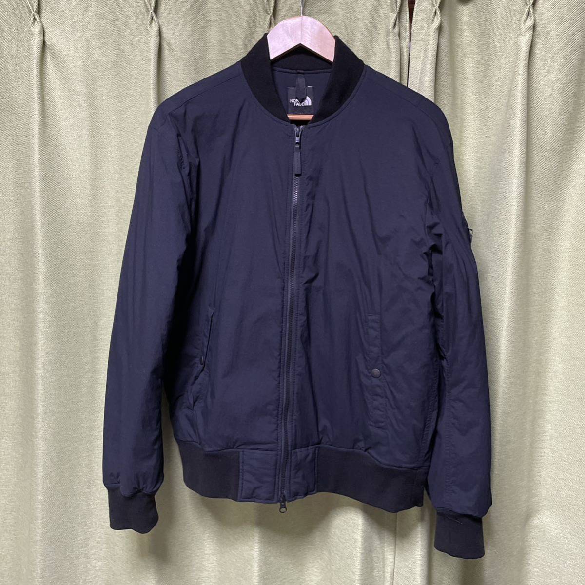 THE NORTH FACE TRANSIT BOMBER JACKET MA-1 トランジット ボンバージャケットノースフェイス black ブラック M NY81862_画像1