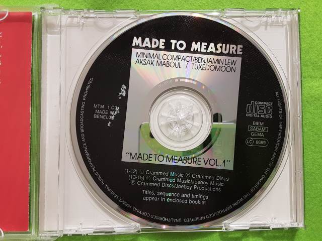 Made To Measure Vol. 1 ★Minimal Compact、Benjamin Lew、Aksak Maboul、Tuxedomoon CD q*si_画像3