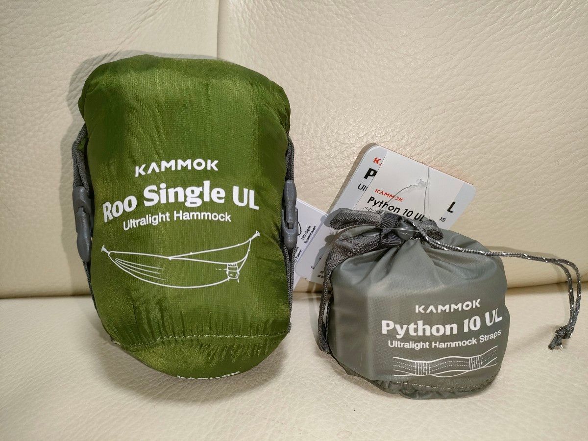 定番のお歳暮＆冬ギフト KAMMOK パイソン ウルトラライト シングル ルー カモック UL 10 Python グリーン UL Single Roo ハンモック