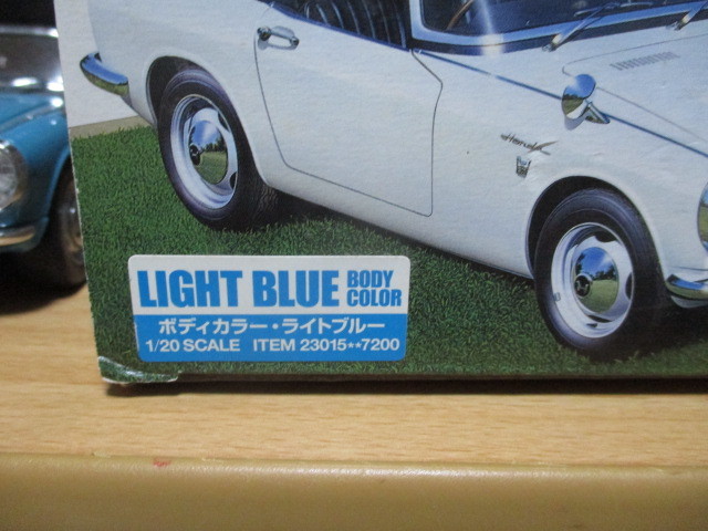  Tamiya 1/20 [ Honda S800 ] 1964y chain type ( previous term model ) light blue floor mat attaching * postage 600 jpy pursuit number attaching 