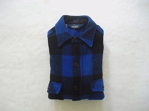 超ポイント祭?期間限定】 Woolrich Wool U.S.A. 希少 ブルー/ブラック