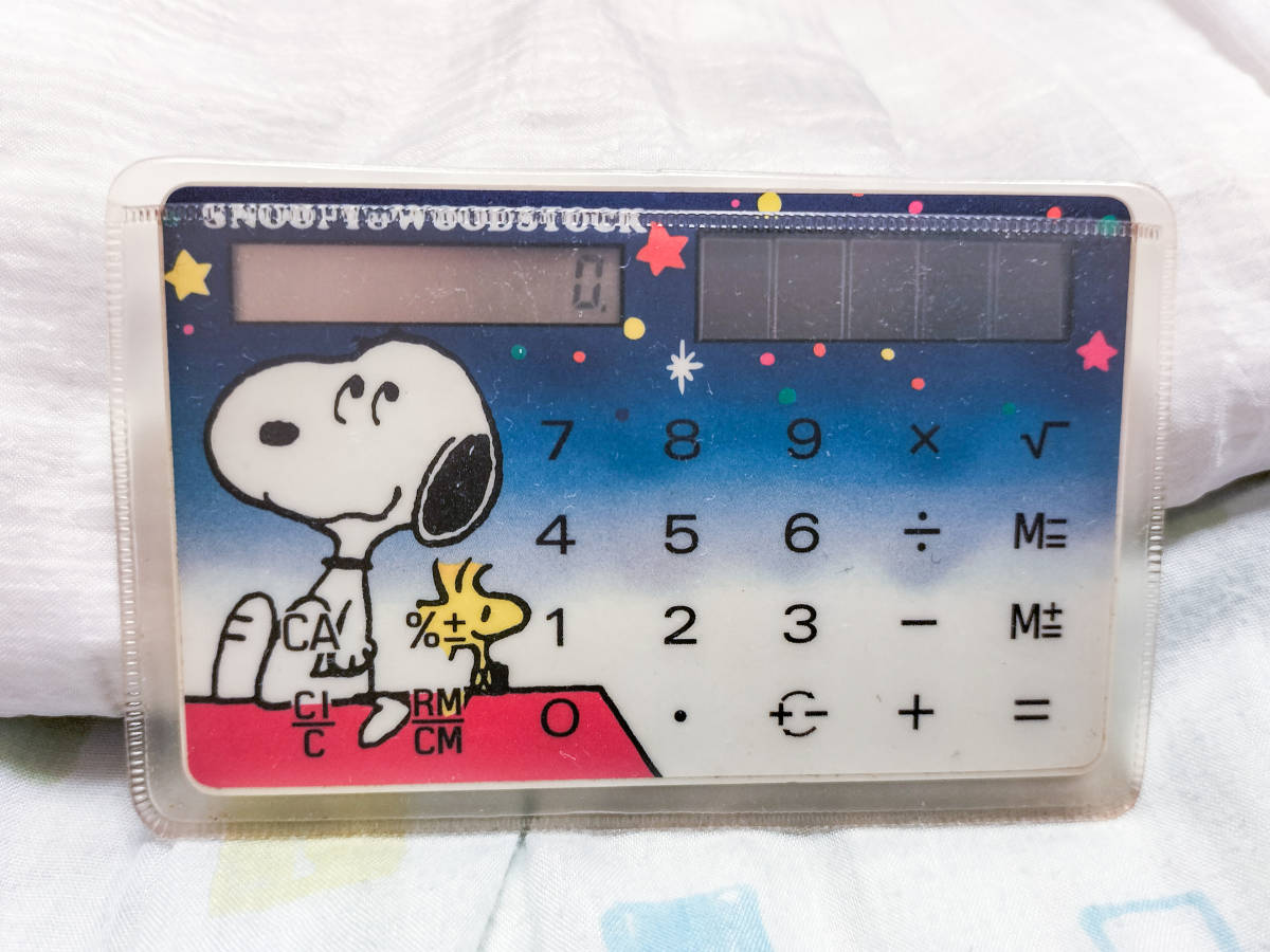 スヌーピー ウッドストック 電卓 レトロ SNOOPY WOODSTOCK LS-431 Canon 流通少 希少_画像1