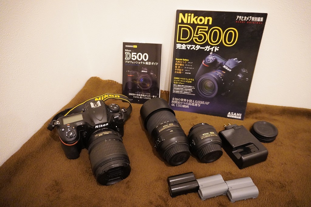 [中古]ニコン NIKON D500 レンズ多数 交換バッテリー付き 充電器　おまけあり_画像1