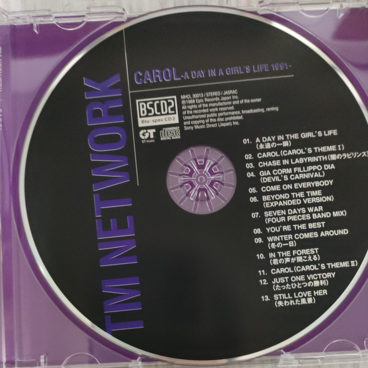 CAROL A DAY IN A GIRLS LIFE CD TM NETWORK　ティーエムネットワーク　blu-spec CD_画像4