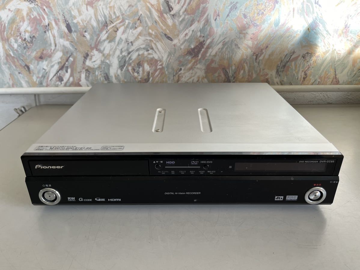 H100612 Pioneer パイオニア DVR-DT95 HDD DVDレコーダー_画像1