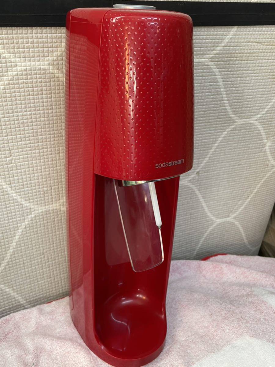 【動作確認未のためジャンク品】soda stream ソーダストリーム 本体のみ レッド_画像3