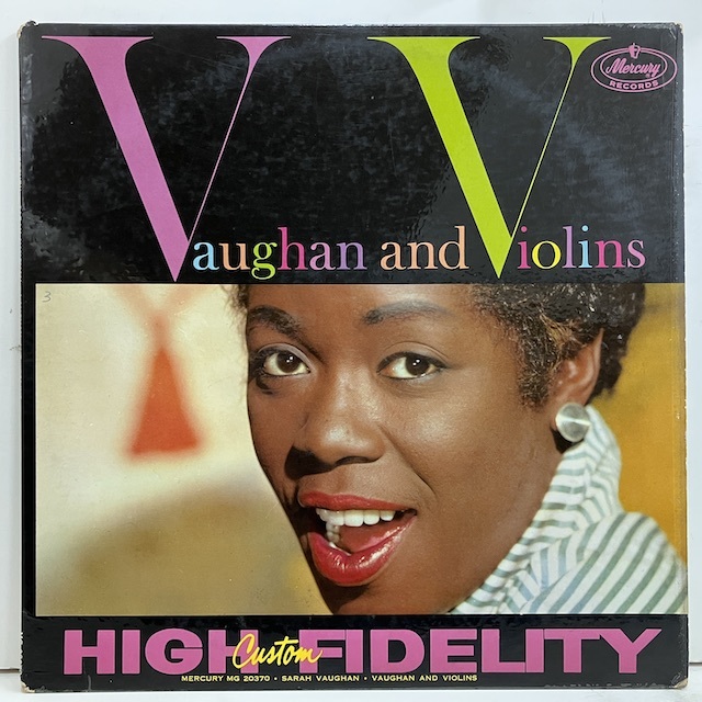 ●即決VOCAL LP Sarah Vaughan / Vaughan And Violins mg-20370 jv5299 米オリジナル、Oval Dg Mono