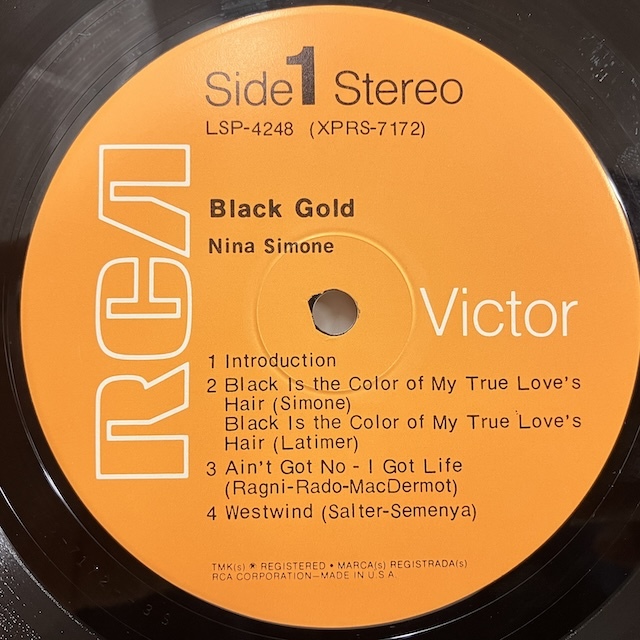 ●即決VOCAL LP Nina Simone / Black Gold Lsp4248 jv5395 米盤 ニーナ・シモンの画像3