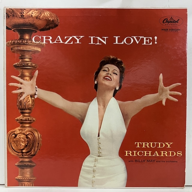 ●即決VOCAL LP Trudy Richards / Crazy In Love t-838 jv5452 米オリジナル、ターコイズMono トゥルーディ・リチャーズ