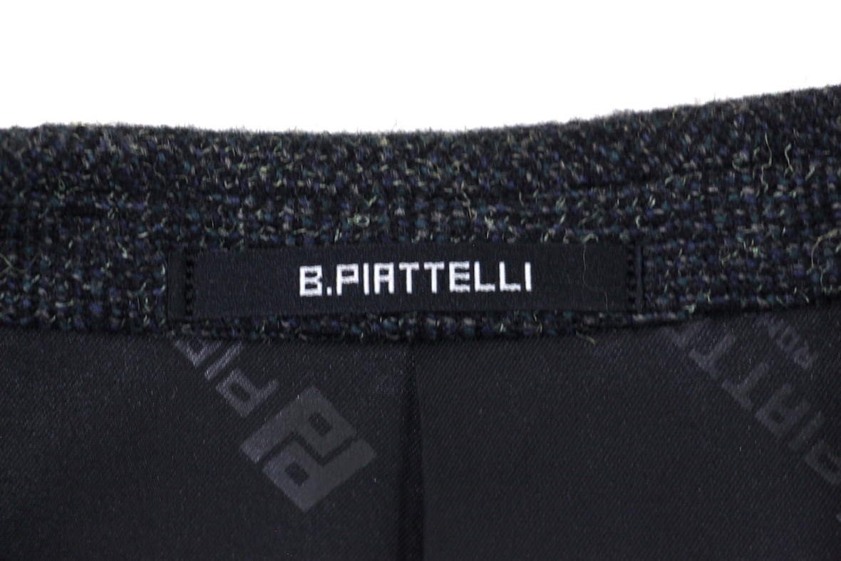 【高級品】BRUNO PIATTELLI ウール スーツ セットアップ グレー 灰色 ジャケット＆パンツ 上下セット ブルーノピアッテリ_画像3