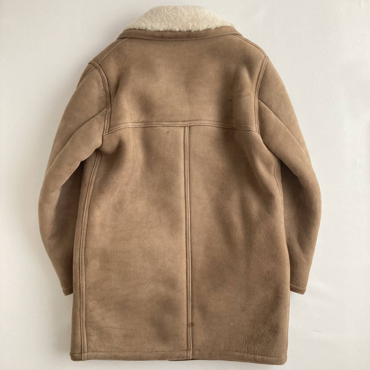 【希少】ゴールデンベア ボア ムートンコート ジャケット レザーコート USA製 90s 本革 GOLDEN BEAR sheepskin coat mouton_画像5