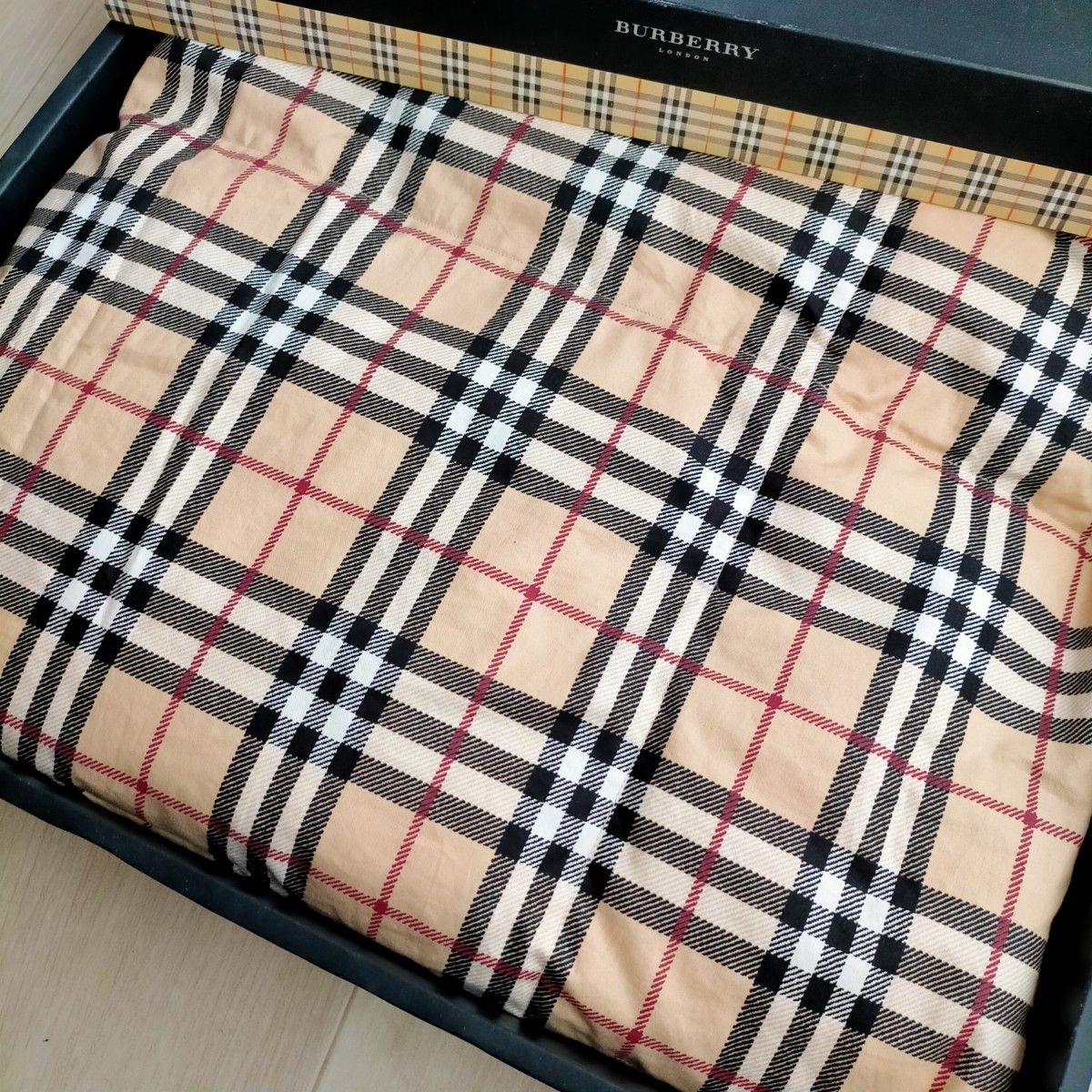 新品】 BURBERRY ノバチェック ブランケット ベージュ 65cm x 120cm