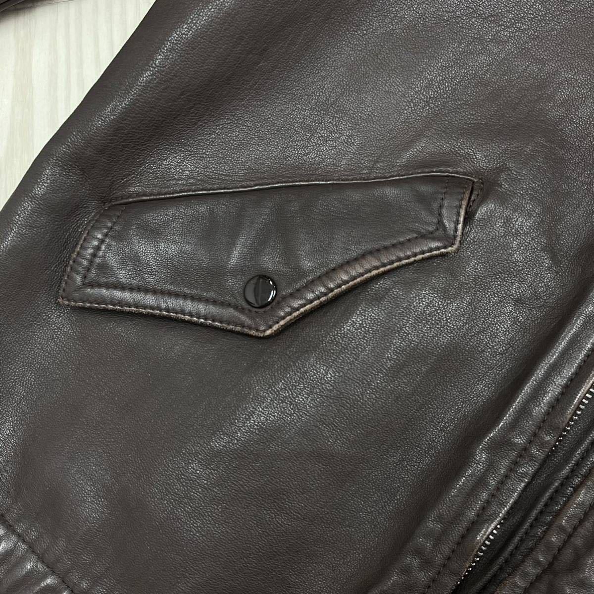 定価371000円 DOLCE&GABBANA ドルチェ&ガッバーナ 羊革 ラムレザー コーデュロイ レザージャケット ブルゾン メンズ G9AP3L FULZK
