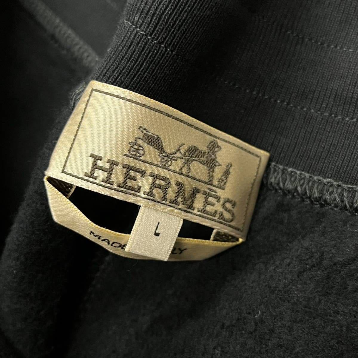 高級 HERMES エルメス 2021年モデル Run H ランH フーデッドジップパーカー＆ジョギングパンツ スウェット セットアップ メンズ_画像10