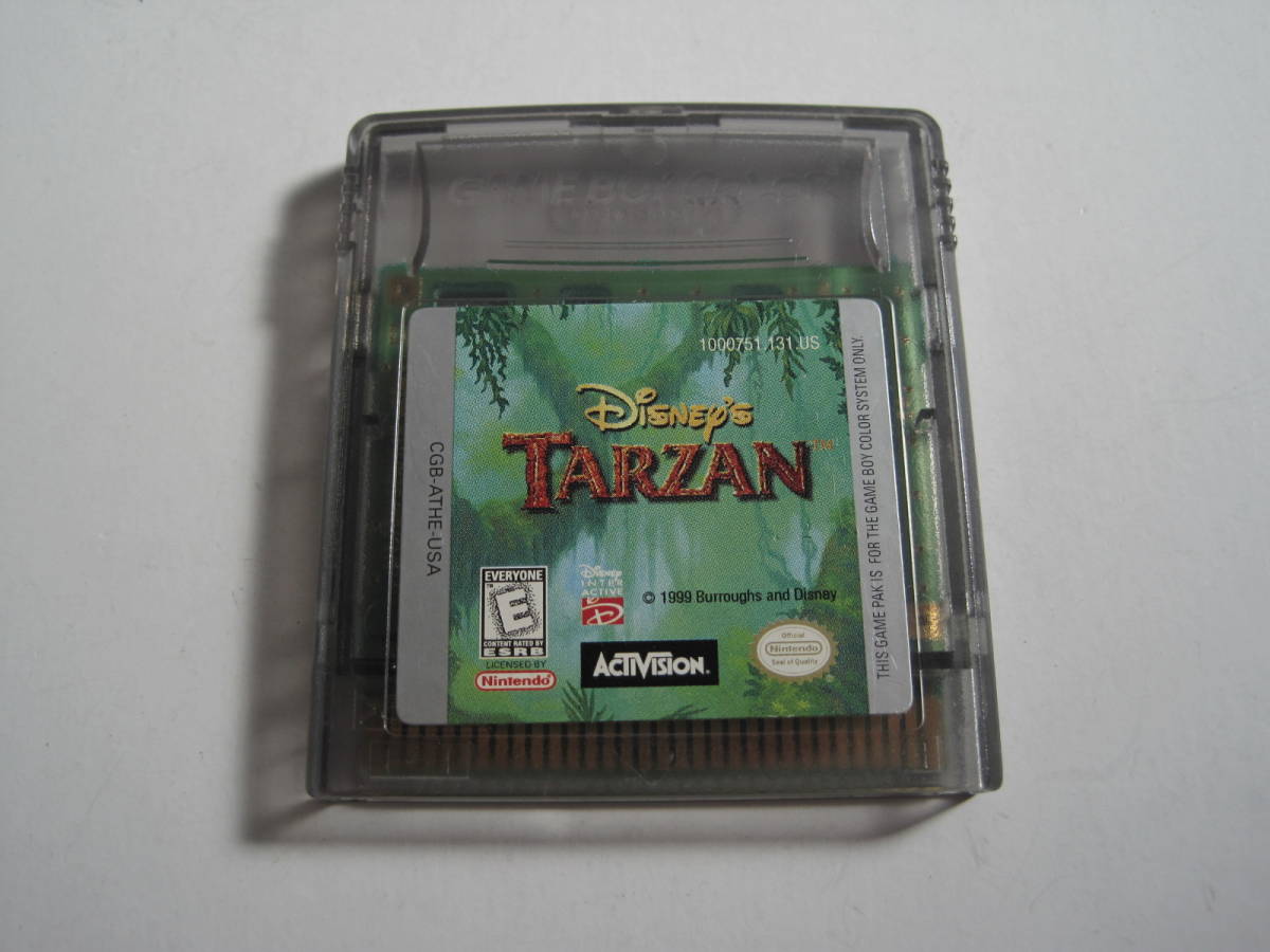 Disney's TARZAN／ゲームボーイカラー／ロムのみ 中古動作確認済／ ディズニー ターザン アドバンス ADVANCE SP 北米 海外 洋ゲー_画像1