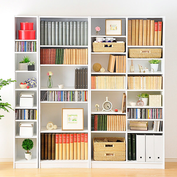 多目的ラック、マガジンラック(幅60cm)オシャレで大容量な収納本棚、レイアウト自由|Retta-レッタ- RT-1860-WH ホワイト_画像10