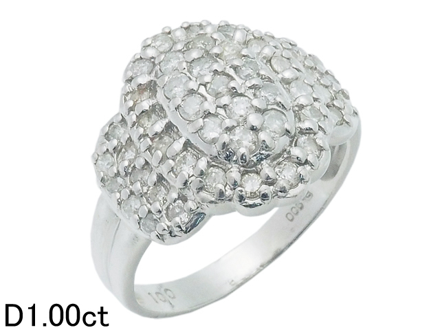 限定販売】 プラチナ Pt900 ダイヤモンド/1.00ct 音羽屋