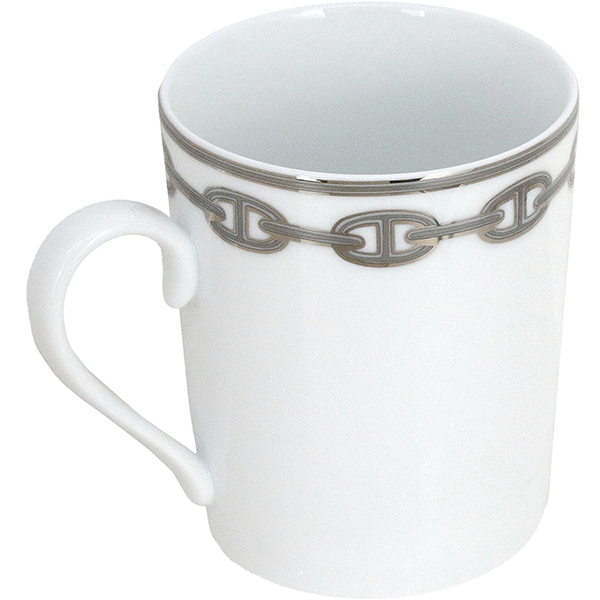 エルメス HERMES マグカップ Chaine d'Ancre platinum mug シェーヌダンクル プラチナ マグ 3226_画像3