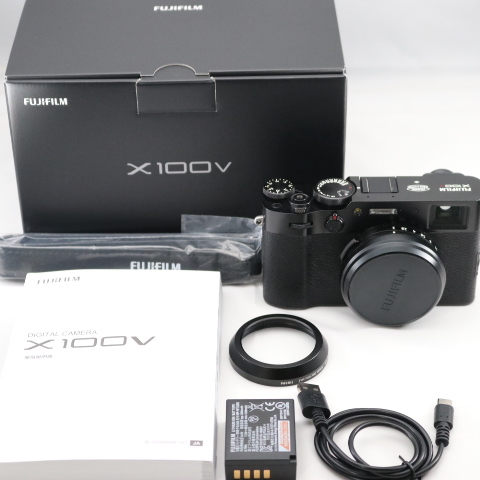 FUJIFILM デジタルカメラ X100V ブラック