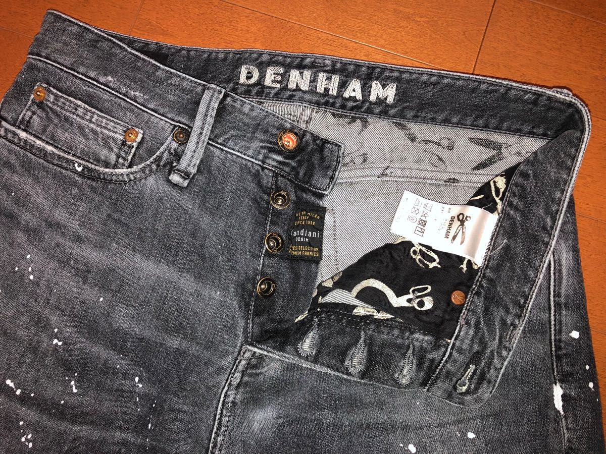 【美品】DENHAM デンハム RAZOR ペイント グレー W29