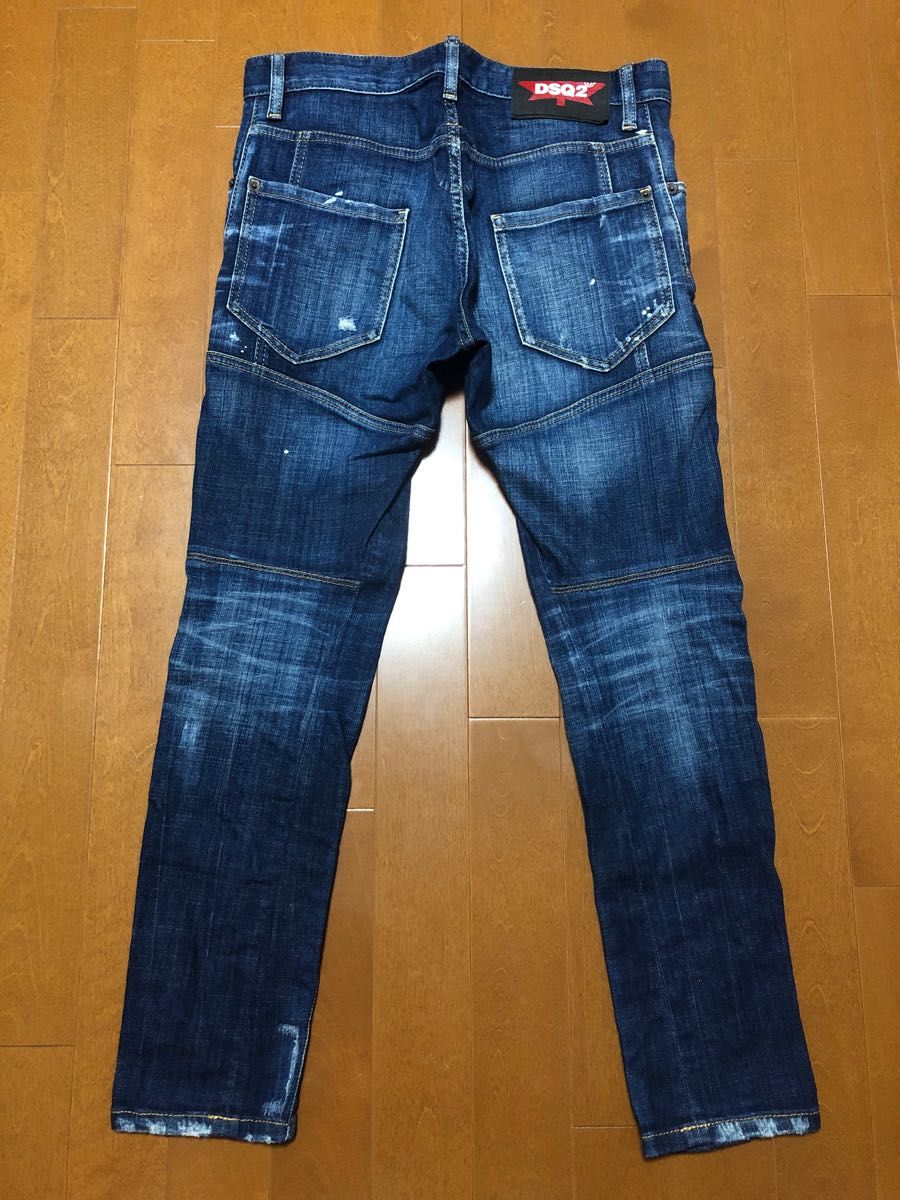 【美品】DSQUARED2 TIDY BIKER JEAN 44 濃紺