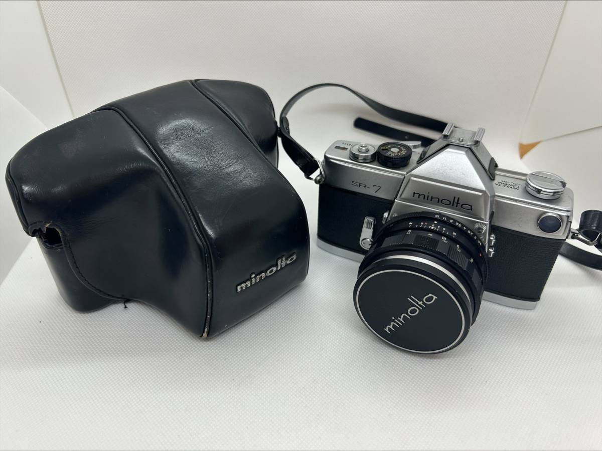 #8197 minolta/ミノルタ SR-7 AUTO ROKKOR-PF　1:1.4 f=58㎜ 2009678 動作未確認　一眼レフフィルミカメラ/コンパクトカメラ_画像1