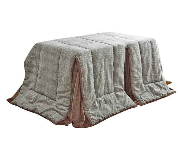  высокий большой размер котацу futon / обеденный kotatsu futon прямоугольный 150×90 ширина котацу для незначительный ватное одеяло аспидистра Glenn в клетку 235×290 высокий 