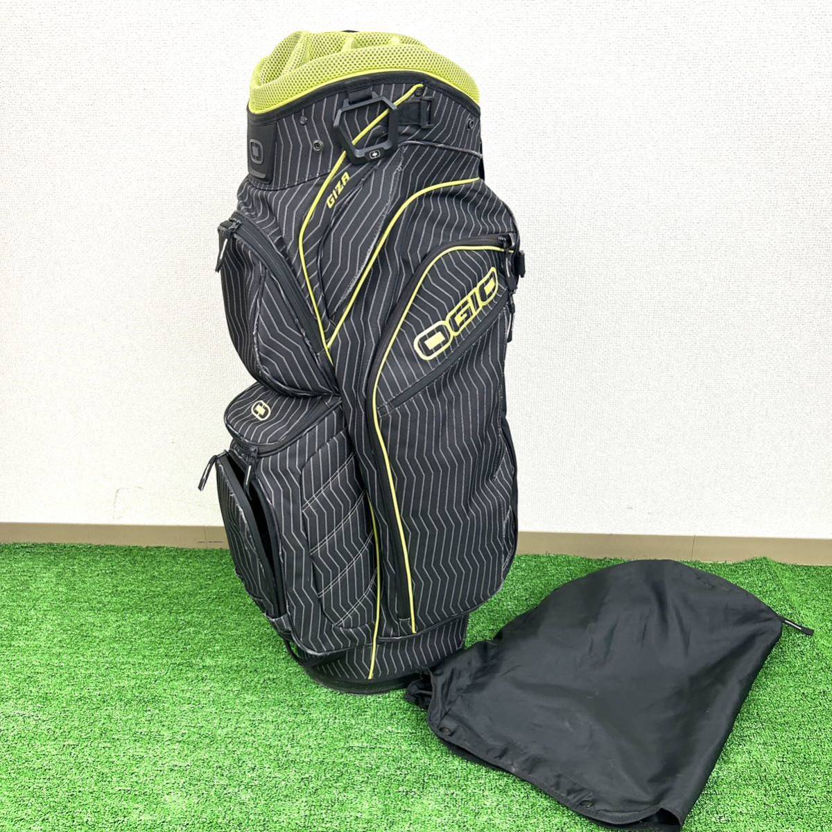 【1円〜】OGIO オジオ キャディバッグ 15分割 グレー系 中古品_画像1